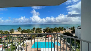 Ocean front 2 bedroom & bath in Isla Verde